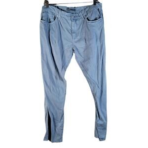 Joe's Jeans The Brixton Straight+Narrow Blue Soft Sateen Pants Men Size 38x32